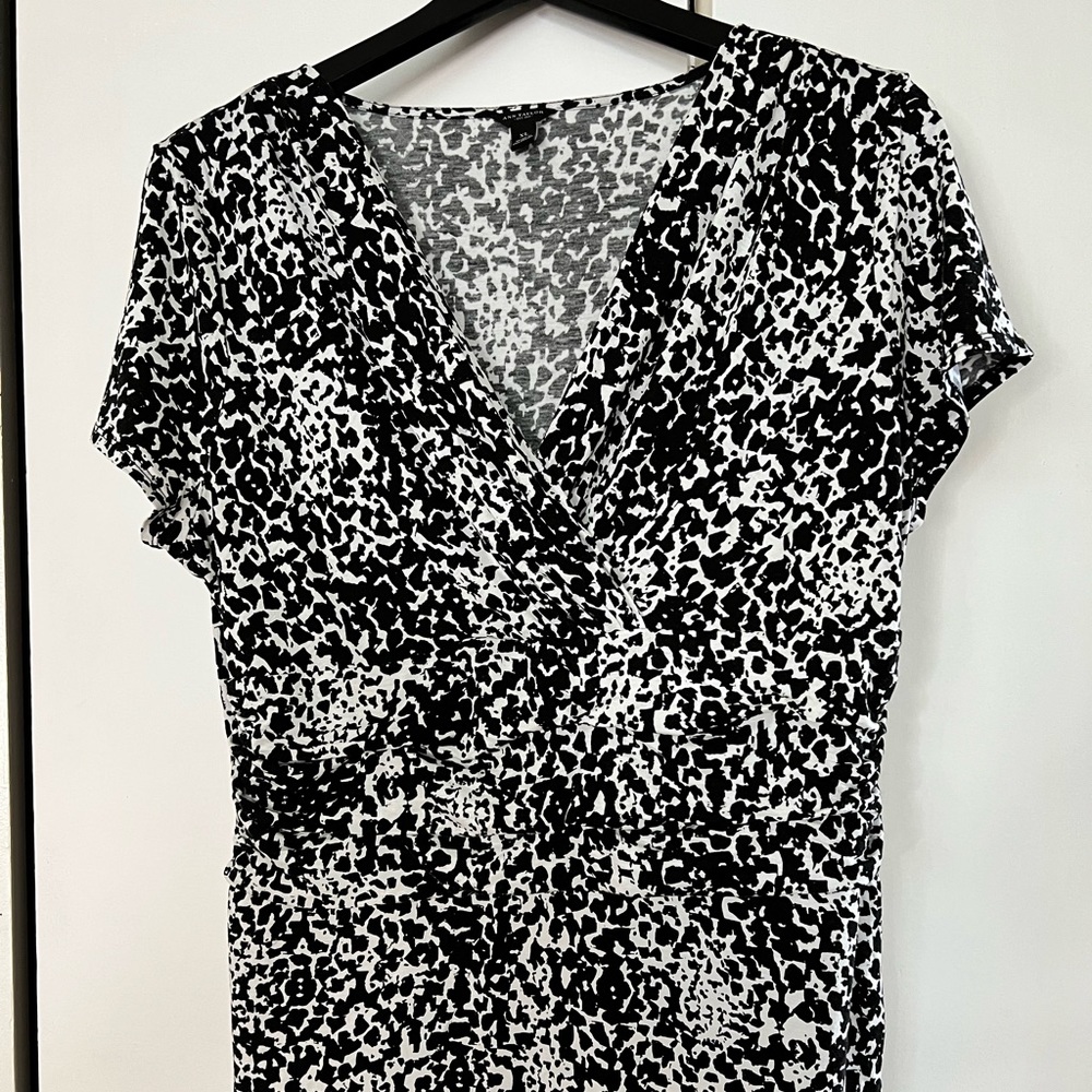 Ann Taylor Animal Print Tunic XL